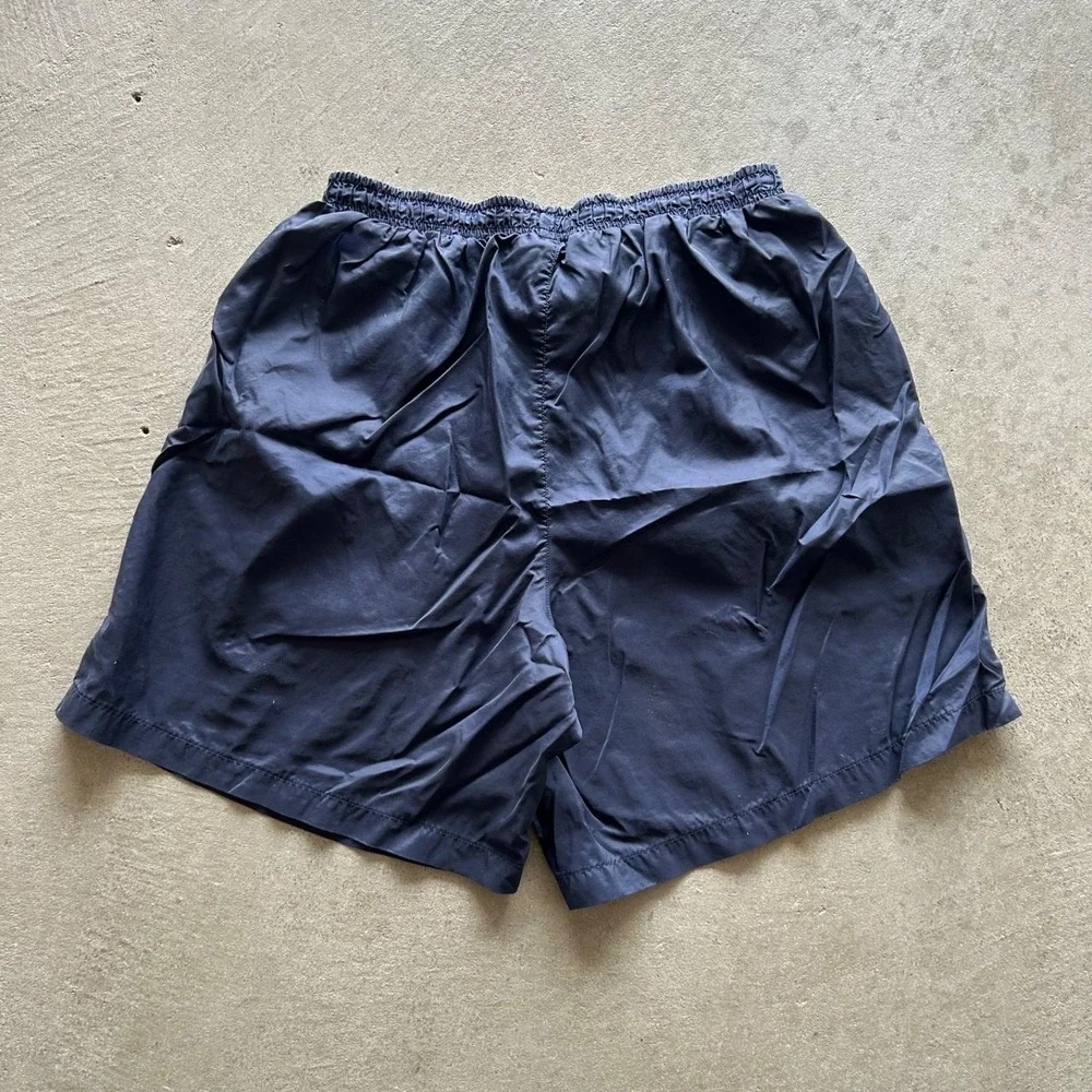 Vintage 90s Nike Swim Trunks Size XXL‎ Navy Blue Bathing Suit Swim Shorts Logo